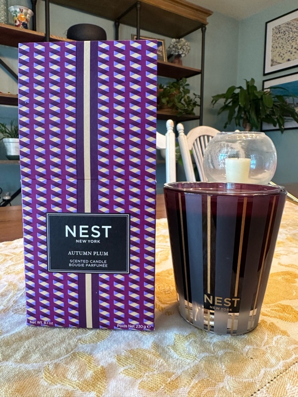 BNIB NEST New York Autumn Plum Classic Candle, 8.1 oz.